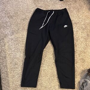 Nike Men's Black Sweatpants with White Accents